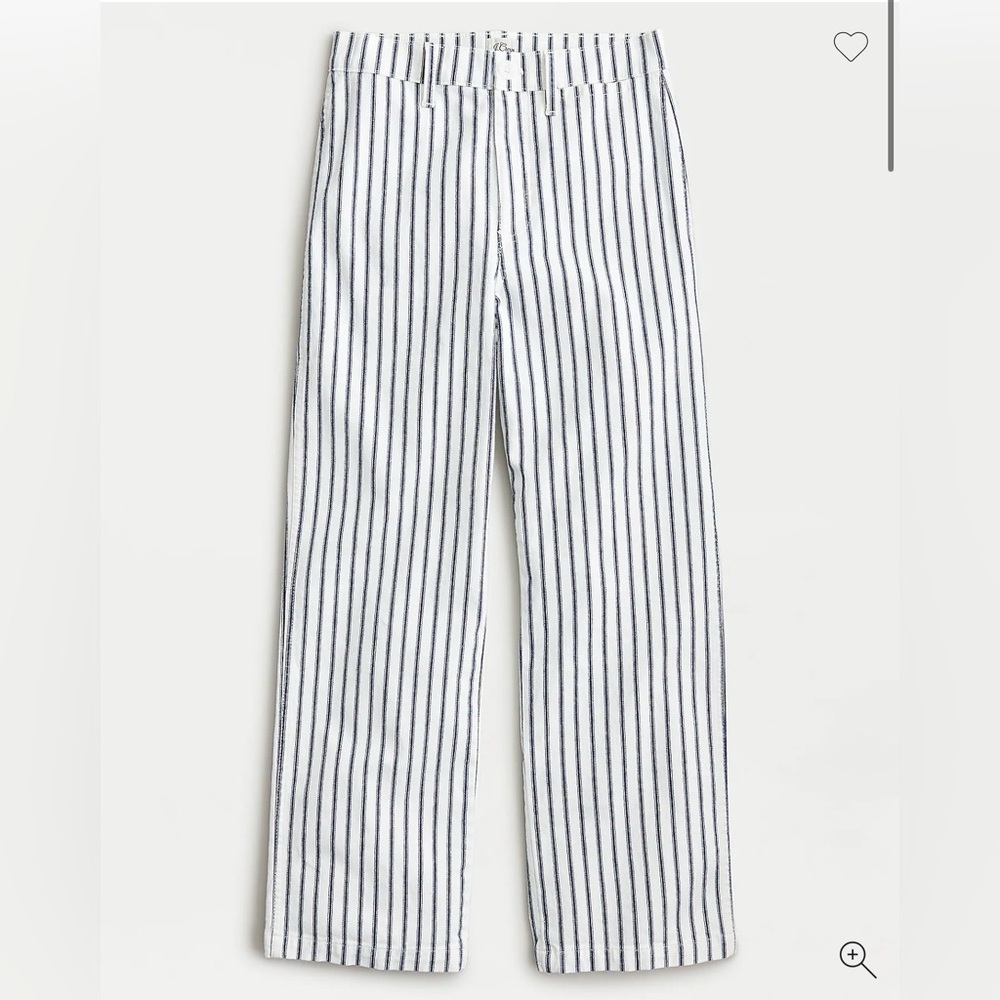J.Crew Slim Wide-leg Stripe Jeans
Size 27